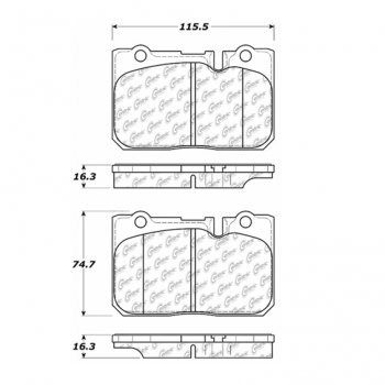 106.06650 Тормозные колодки PosiQuiet Extended Wear LEXUS 