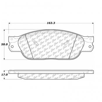 106.08050 Тормозные колодки PosiQuiet Extended Wear JAGUAR, LINCOLN 