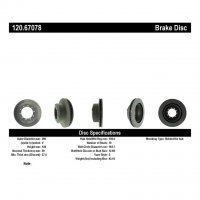 120.67078 Тормозные диски Premium FORD зад