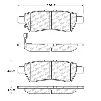 106.11010 Тормозные колодки PosiQuiet Extended Wear NISSAN 