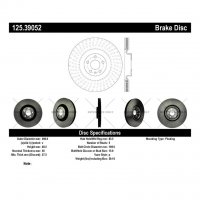 125.39052 Тормозные диски Premium LAND ROVER, VOLVO перед