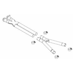 15885 Magnaflow TRU-X Pipes EXTP Corvette X-Pipe 