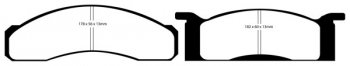 DP21158 EBC Brakes Greenstuff тормозные колодки передние FORD Fairlane, Falcon, Mustang FORD Thunderbird 2.3 Turbo 83 thru 88; MERCURY 2.0 2.3 Turbo 83 thru 86; MERCURY Capri 2.3 83 thru 86; MERCURY Capri 2.3 Turbo 83 thru 86; MERCURY Capri 3.8 83 thru 86; MERCURY Capri 5.0 83 thru 86