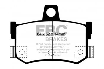 DP662/2 EBC Brakes Ultimax Тормозные колодки перед/задARIEL Atom; DAIHATSU Charade; FIAT 500; FORD Kuga; LANCIA Beta, Beta Coupe; ROVER 800; SKODA Superb выпуска 1991 — 2016 года