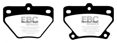 DP31326C EBC Brakes Тормозные колодки зад TOYOTA 