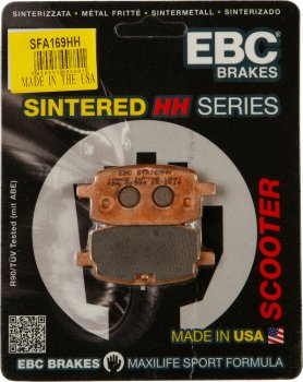 SFA169HH EBC BRAKES Double-H™ тормозные колодки ADLY, BAOTAIN, BETA, DAELIM, FYM/X-SPORT, GARELLI, HERO HONDA, JORDAN, KAWATA, LEM, LIFAN, MALAGUTI, MBK, MOTO ROMA, MZ/MUZ, PEUGEOT, PGO, QUADZILLA, SIAMOTO, SINNIS, SUPERBYKE, TERRA MOTO, THUMPSTAR, VIALLI 1991-2011 года выпуска