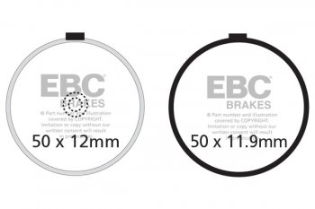 FA038 EBC BRAKES Organic тормозные колодки  SUZUKI GS, GT 1977-1982 года выпуска