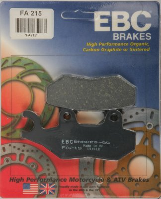 FA215 EBC BRAKES Organic тормозные колодки  TRIUMPH Sprint, Tiger, Trident, Trophy 1992-1998 года выпуска