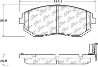 105.15390 Тормозные колодки Posi-Quiet Ceramic SCION, SUBARU, SUZUKI, TOYOTA перед