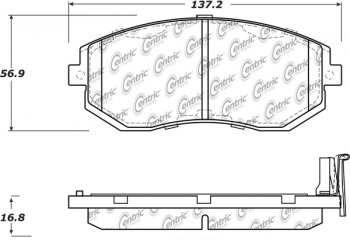 105.15390 Тормозные колодки Posi-Quiet Ceramic SCION, SUBARU, SUZUKI, TOYOTA перед 
