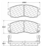105.04840 Тормозные колодки Posi-Quiet Ceramic CHRYSLER, DODGE