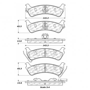 106.06660 Тормозные колодки PosiQuiet Extended Wear JEEP 