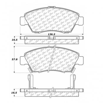 106.09480 Тормозные колодки PosiQuiet Extended Wear HONDA 