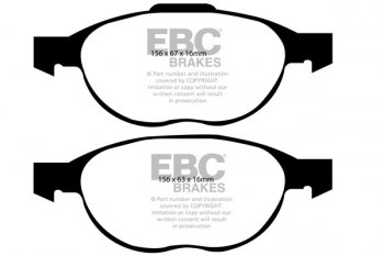 DP61524 EBC Brakes Greenstuff тормозные колодки перед. FORD Kuga выпуска 2008-2019 года