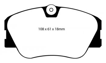 DP2577 EBC Brakes Greenstuff тормозные колодки передние MERCEDES-BENZ 190 (W201), E, W124 MERCEDES-BENZ 190|190E 2.3 16v 86 thru 93; MERCEDES-BENZ 190|190E 2.5 16v 88 thru 93; MERCEDES-BENZ 260 E 2.6 87 thru 91; MERCEDES-BENZ 300 CE 3.0 86 thru 89; MERCEDES-BENZ 300 D 3.0 D 87 thru 95; MERCEDES-BENZ 300 E 3.0 (AWD) 4-Matic 86 thru 92; MERCEDES-BENZ 300 E 3.0 86 thru 93; MERCEDES-BENZ 300 TD 3.0 TD 87 thru 93; MERCEDES-BENZ 300 TE 3.0 (AWD) 4-Matic 90 thru 92; MERCEDES-BENZ 300 TE 3.0 88 thru 93; MERCEDES-BENZ 400 E 4.0(Girling) 92 thru 93
