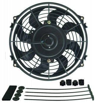 18909 DERALE Вентилятор Dyno-Cool изогнутые лопасти Kit 9" Efficient curved blade design