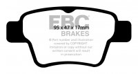 DP21575 EBC Brakes Greenstuff тормозные колодки зад CITROEN C4; PEUGEOT 207, 307, 207CC, 307 CC