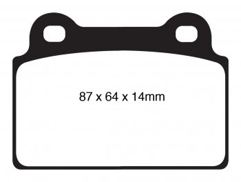 DP41985R EBC Brakes Yellowstuff Тормозные колодки зад MITSUBISHI Lancer Evo 10 выпуск 2008-2016 года