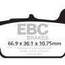 FA367TT EBC BRAKES Organic тормозные колодки APRILIA, FANTIC, GAS-GAS, KAWASAKI, SHERCO, SUZUKI, T.M., W K BIKES, YAMAHA