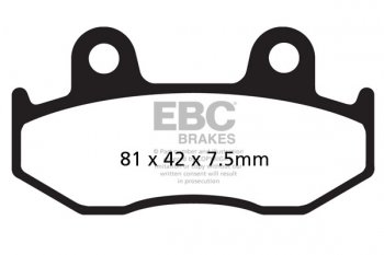 FA092R EBC BRAKES Organic тормозные колодки  HONDA ATC, CR, FT, MTX, TRX, XL, XLR, XR 1983-2002 года выпуска