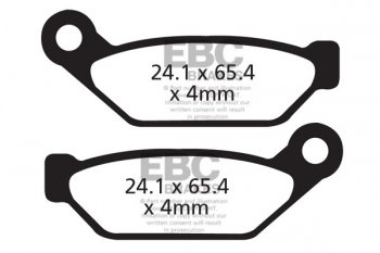 CFA308 EBC BRAKES Organic тормозные колодки 