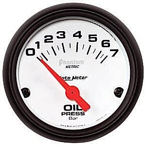2" Давление масла, 0-7 BARS, SSE, PHANTOM AUTO METER #5727-M Oil Pressure