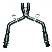60-42-CATX KOOKS HEADERS 3" x 2 3/4" OEM Exhaust Catted X Pipe. Используется только с коллектором Kooks для: FORD MUSTANG GT