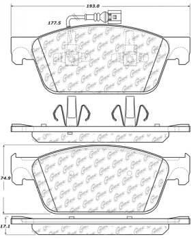 102.20330 Тормозные колодки C-TEK Metallic VOLKSWAGEN перед 