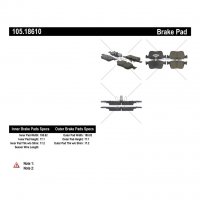 105.18610 Тормозные колодки Posi-Quiet Ceramic JAGUAR, LAND ROVER перед