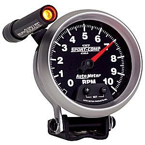 3-3/8" тахометр, 10,000 RPM, SHIFT-LITE, SC II AUTO METER #3690 TachometerMini-Monster