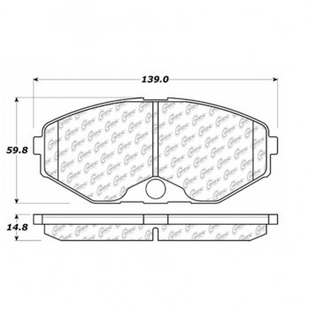 105.04860 Тормозные колодки Posi-Quiet Ceramic INFINITI 