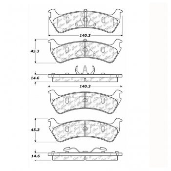 106.06670 Тормозные колодки PosiQuiet Extended Wear FORD 
