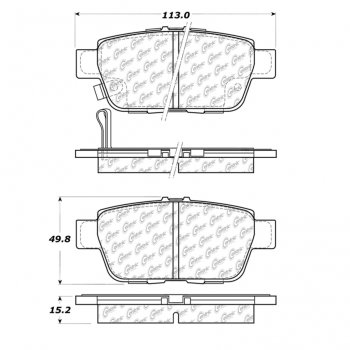 106.11030 Тормозные колодки PosiQuiet Extended Wear HONDA ; HONDA/RIDGELINE