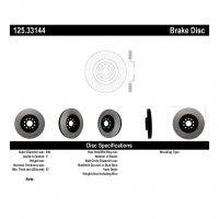 125.33144 Тормозные диски Premium PORSCHE, VOLKSWAGEN перед