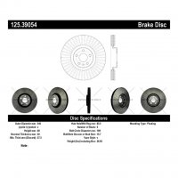 125.39054 Тормозные диски Premium LAND ROVER, VOLVO перед