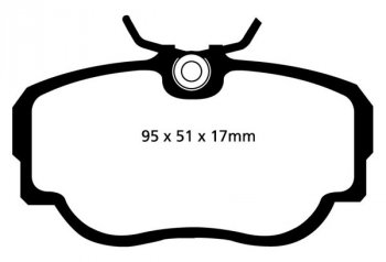 DP2779 EBC Brakes Greenstuff тормозные колодки перед. BMW 3XX, Z1; SAAB 900, 9000 выпуска 1982-1994 года