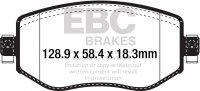 DP42309 EBC Brakes Yellowstuff  тормозные колодки RENAULT Megane