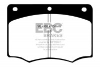 DP296 EBC Brakes Ultimax2 Тормозные колодки перед  FORD Cortina, Granada, P100; GINETTA G20