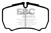 DP1440  EBC Brakes Ultimax2 Тормозные колодки зад. FORD Transit