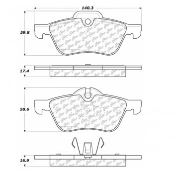 309.09390 StopTech Тормозные колодки Performance Pads   для: MERCURY 
