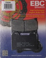 FA244 EBC BRAKES Organic тормозные колодки APRILIA, BENELLI, BIMOTA, BMW, CAGIVA, DUCATI, GENERIC, HONDA, HOREX, HUSQVARNA, KEEWAY, KTM, MAGNI, MOTO GUZZI, MOTO MORINI, MV, NORTON, SACHS (HERCULES), SCORPA, SUZUKI, Ural, VICTORY, VOXAN, YAMAHA