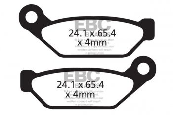 CFA308R EBC BRAKES Organic тормозные колодки 