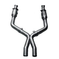60-42-CATX-GREEN KOOKS HEADERS 3" x 2 3/4" OEM Exhaust GREEN Catted X Pipe. Используется только с коллектором Kooks для: FORD MUSTANG GT