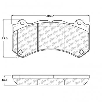 104.14050 Posi-Quiet Metallic Тормозные колодки перед CADILLAC ATS / CTS, CHEVROLET Camaro / Corvette 
