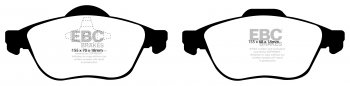 DP21353 EBC Brakes Greenstuff тормозные колодки перед. RENAULT Espace, Grand Espace, Laguna, Scenic, Vel Satis выпуска 2001-2015 года