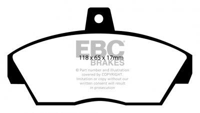 DP2810 EBC Brakes Greenstuff тормозные колодки передние ROVER 200, 400 для машин выпуска 1989-1994 года