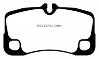 DP51930NDX EBC Brakes Bluestuff Тормозные колодки зад PORSCHE 911 (997) (Cast Iron Disc Only)