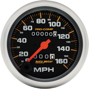 3-3/8" сподометр, 160 MPH, IN-DASH, MECH AUTO METER #5153 SpeedometerMechanical
