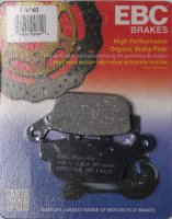 FA140 EBC BRAKES Organic тормозные колодки BUELL, HONDA, KAWASAKI, SINNIS, SUZUKI, TRIUMPH, YAMAHA