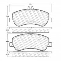104.14060 Тормозные колодки Posi-Quiet Metallic